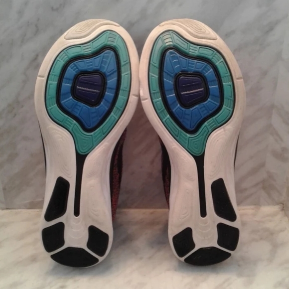 Nike Flyknit Lunar 3 Size mens sz 11 Running Shoes Concord Black/Crimson Orange - Picture 5 of 6